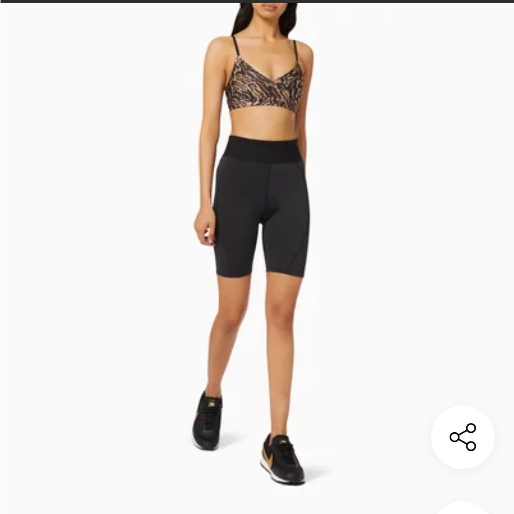 Good American icon core Jet Black Bike compression active tights Shorts